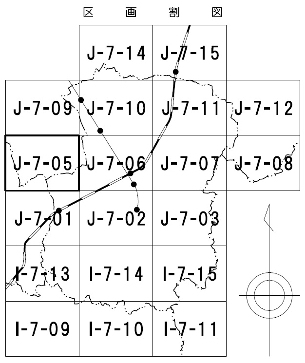 区画割図
