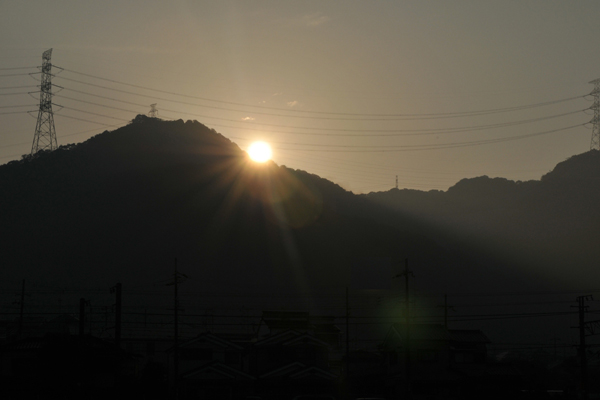 交野山の来光