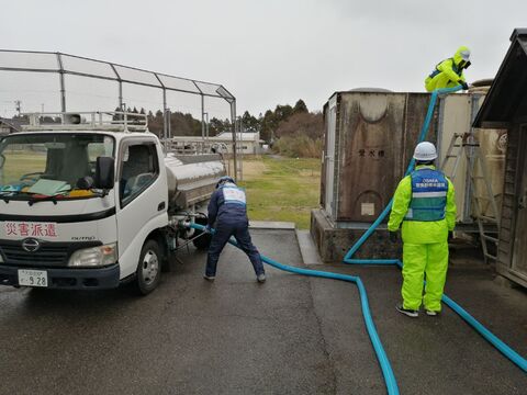 受水槽へ給水